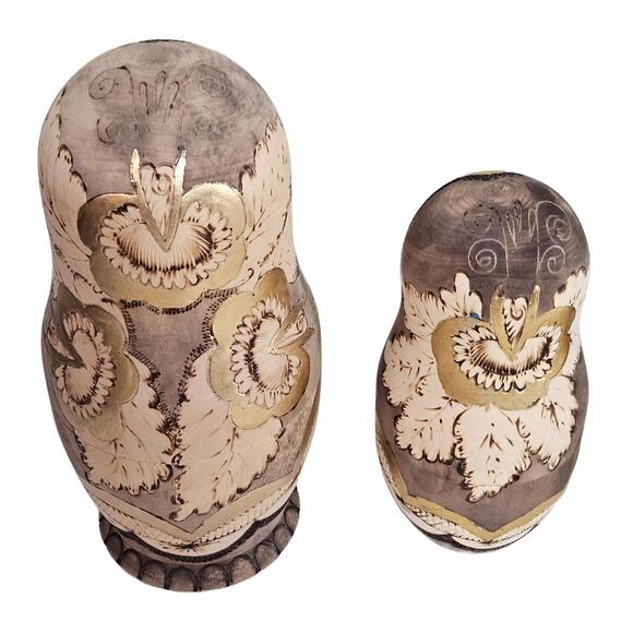 Russian 7 Pc Matryoshka Nesting Doll Sergiev Posad 1989 Soviet Signed Cathedral - Picture 6 of 15